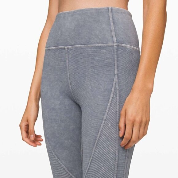 Lululemon Wunder Under High-Rise Tight *Snow Washed Ribbed  28" Washed Luna | 2 - Picture 9 of 10